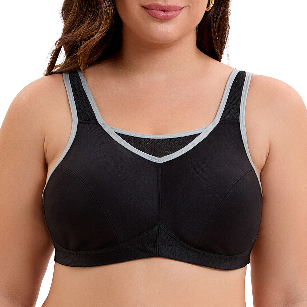 Women’S Sports Bra, Compression, Moisture Wicking, High-Impact Sports Bra ABCDGH