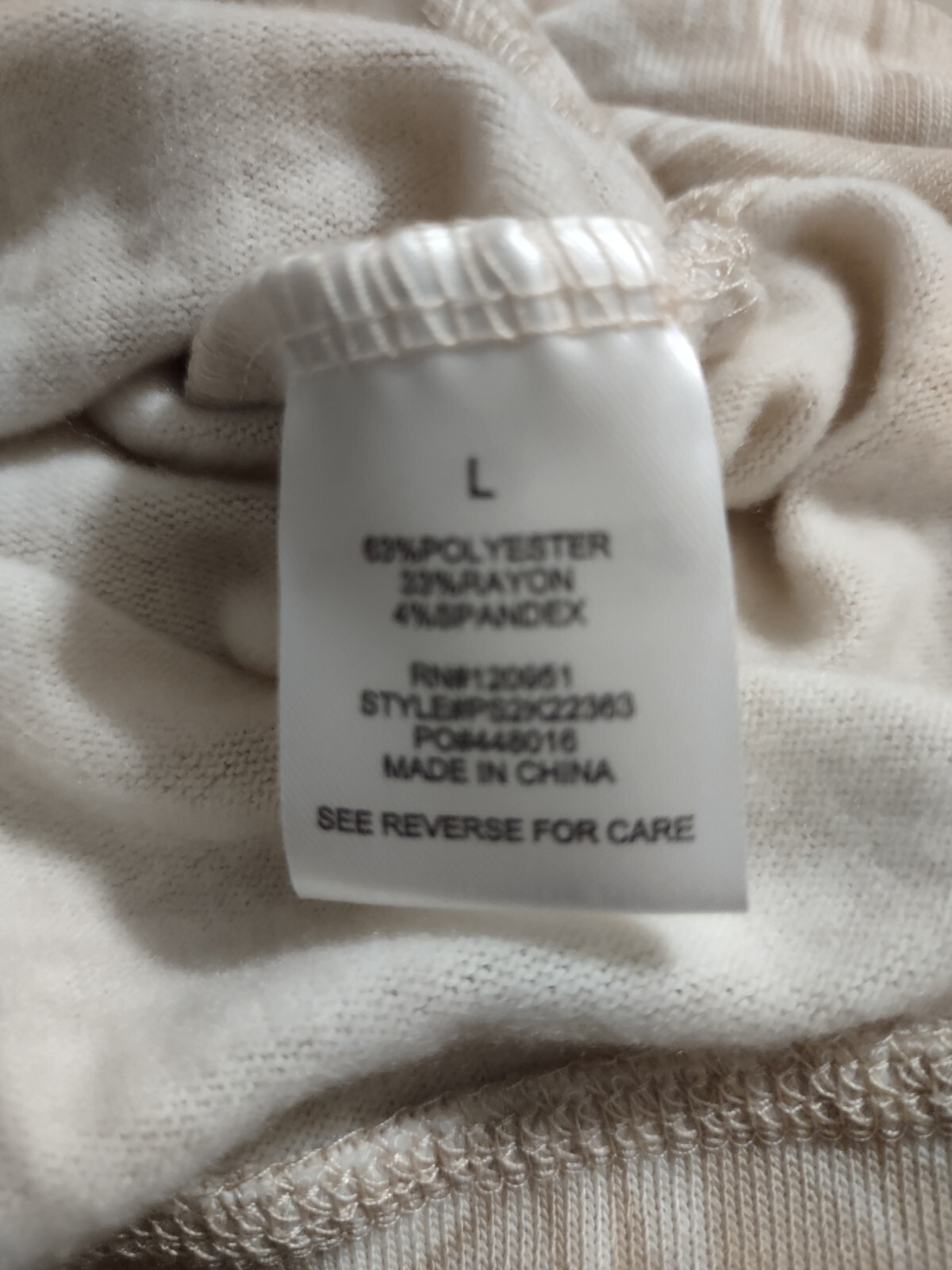 New Fern Print Sweater Very Very Soft And Stretchy Machine Washable Size Large