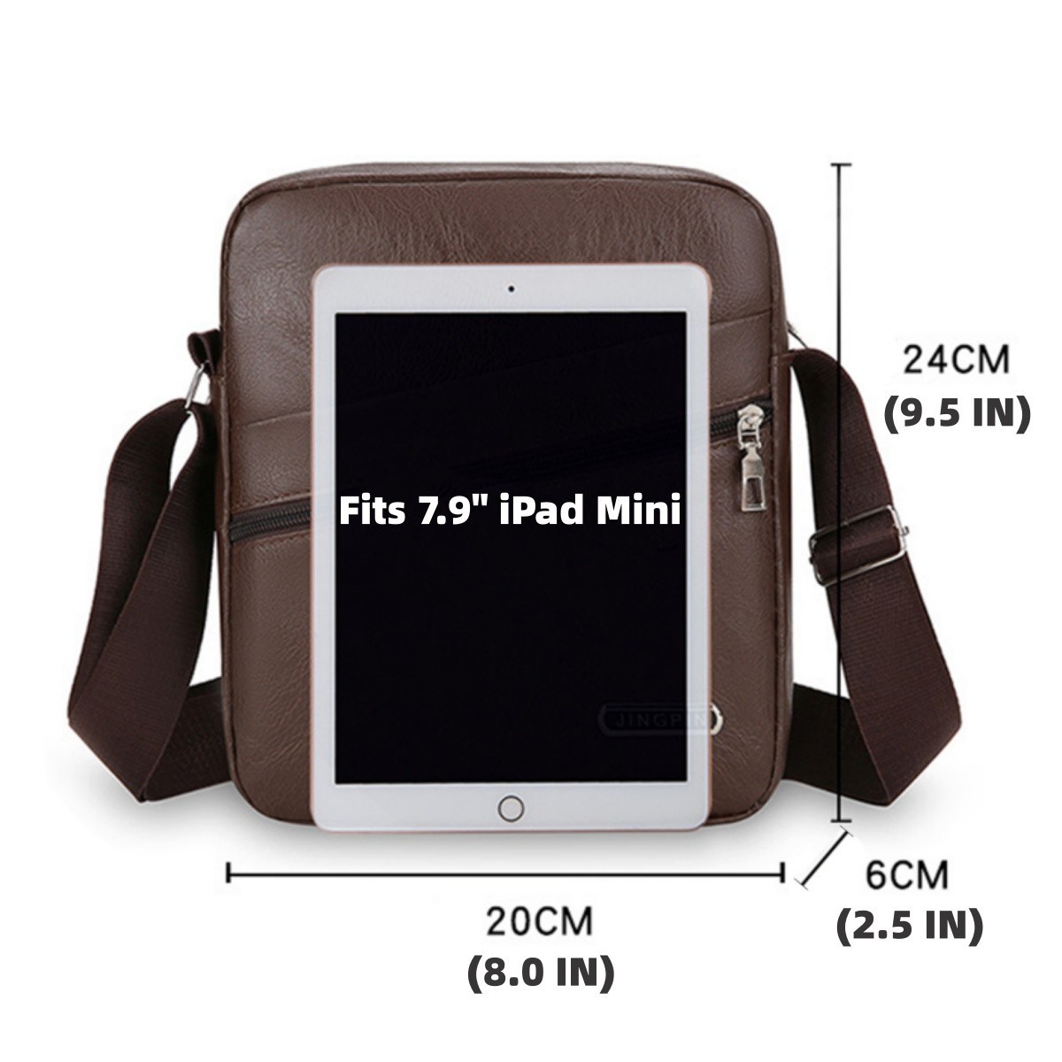 Men’s Leather Crossbody Bag Shoulder Sling Travel Casual Messenger Chest Pack US