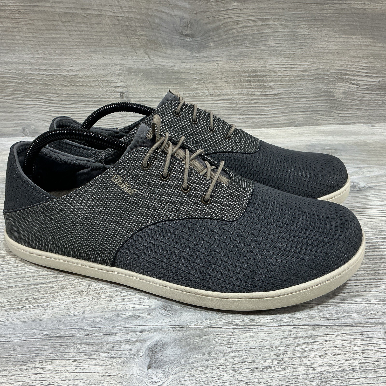 OLUKAI Nohea Moku Gunmetal Gray Casual Shoes Mens Size US 10.5 EUR 43.5