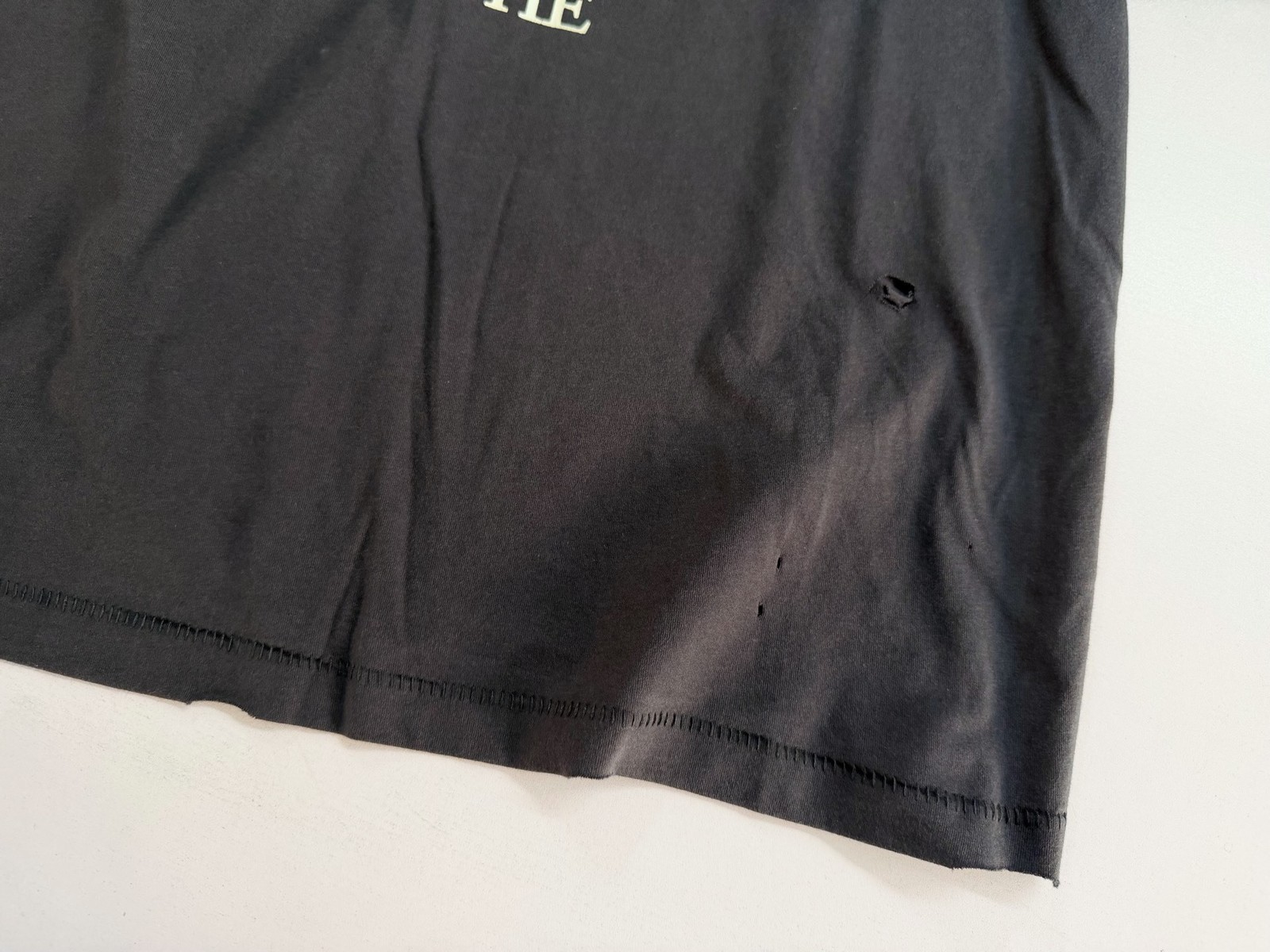 VINTAGE ENFAN RICHES COTTON T SHIRT NIETZSCHE PRINT HIP HOP HIGH STREET TOP TEE