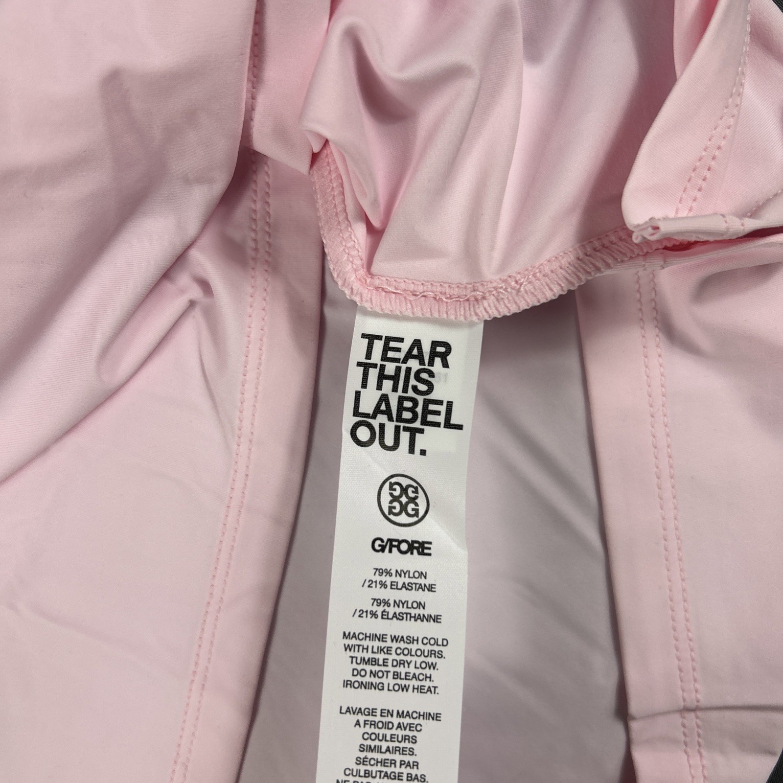 G/Fore G4 Womens Golf Shirt Polo Silky Tech Sleeveless Large Pink NWT MSRP $110