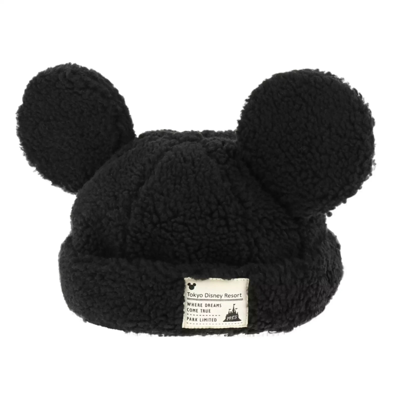 Tokyo Disney Resort Mickey Ear Fluffy Beanie Hat Adult Japan 【US STOCK】