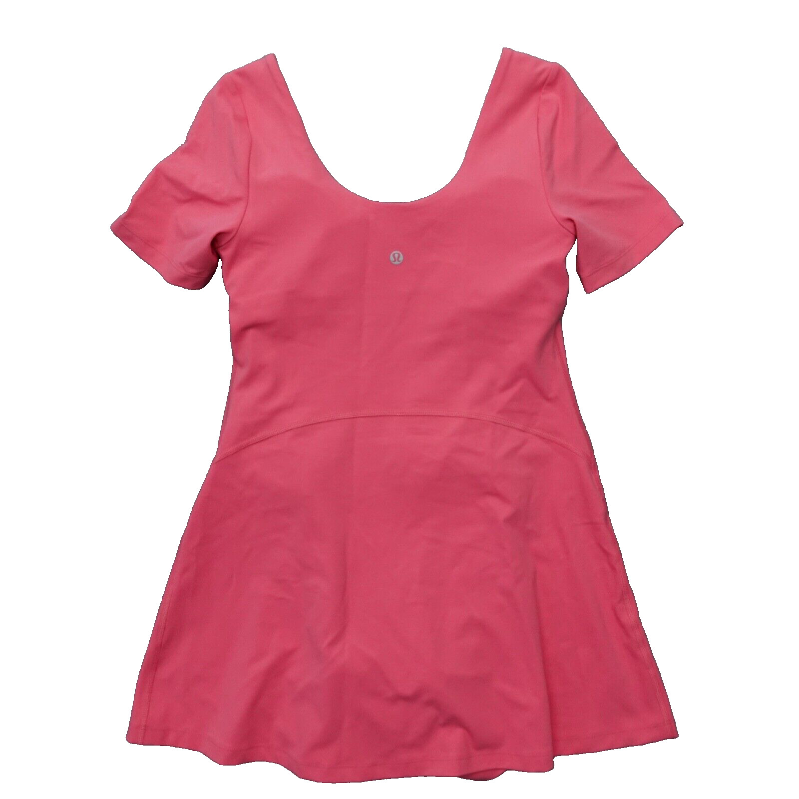New Lululemon Size 6 Align Short Sleeve Dress SAKP Sakura Pink 3″ Liner Nulu