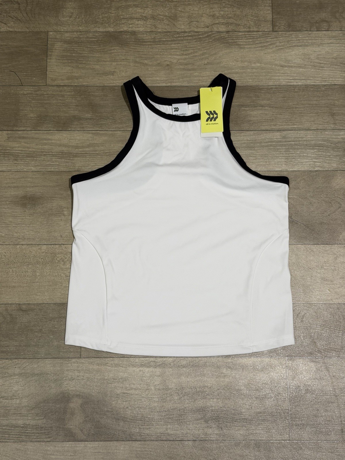 All In Motion Women’s Highneck Racerback Tank Top White Size M