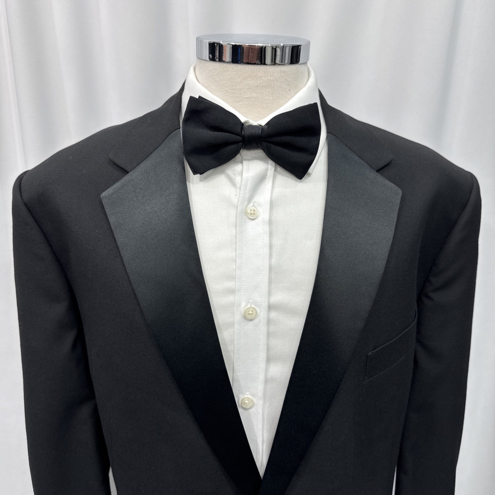 M&S Tailoring Men’s Black Machine Washable 2 Piece Dinner Suit C48M W48 L31