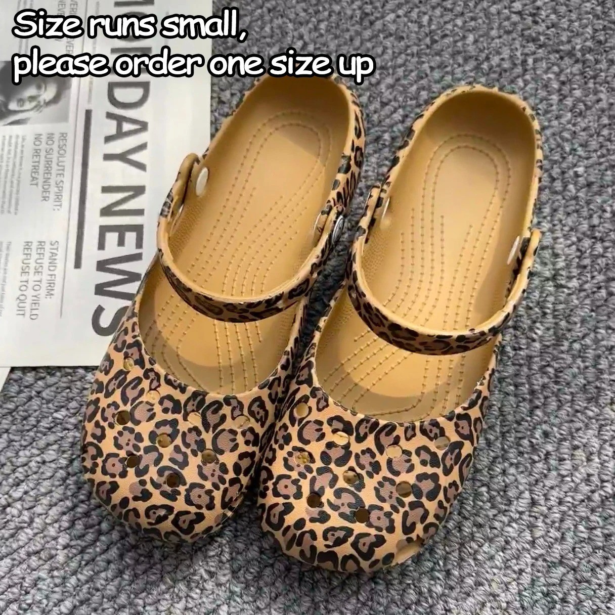 NEW 2026 Womens Classic Leopard Print Ballet Flat Clog-Choose Color
