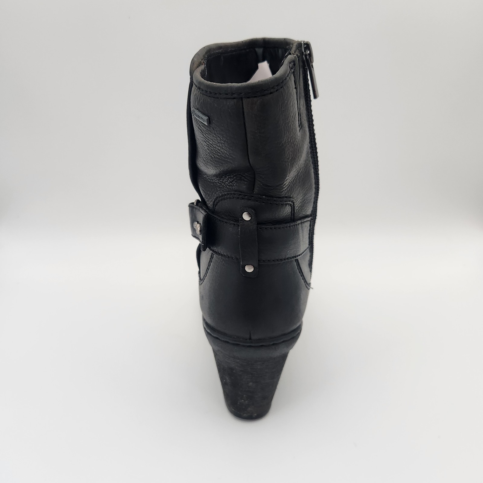 Clark’s Women’s Natira Kit Boots Size 10M Black Leather Upper Wedge Goretex