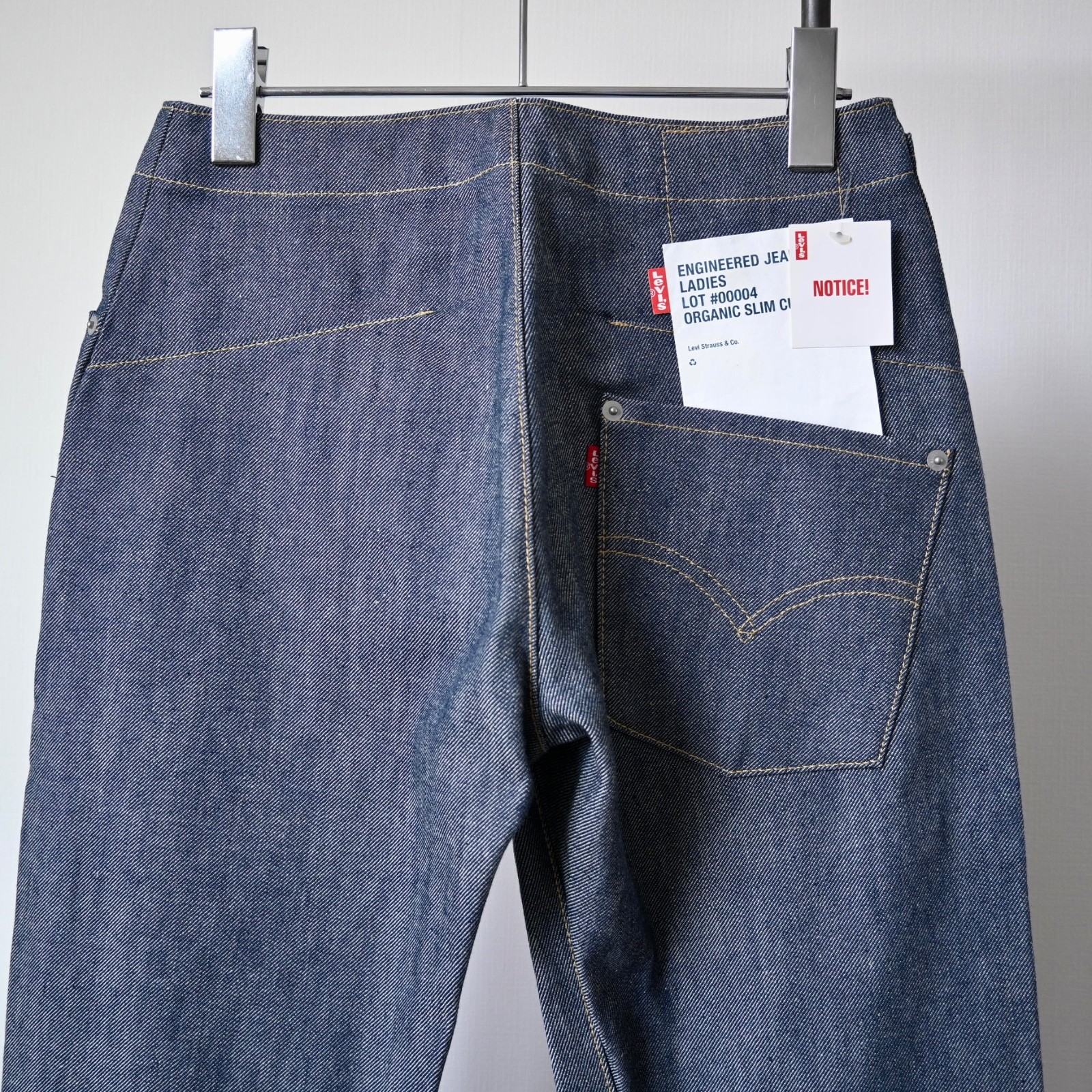 DEADSTOCK, 2000s Levi’s ENGINEERED JEANS “ORGANIC SLIM CUT”, made in Japan, 29