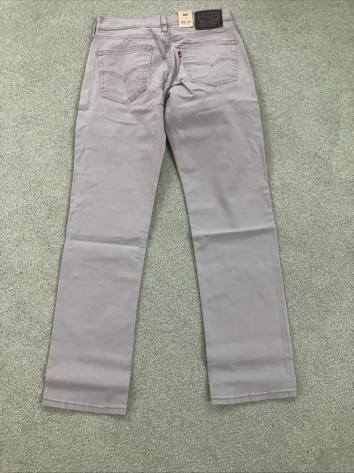 NWT Men’s Levi’s 514 Straight Fit Stretch Sharkskin Gray Pants Size 30”x32”