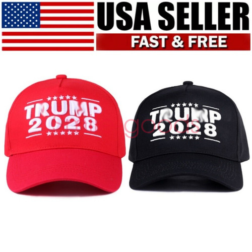 New Trump 2028 Embroidered Baseball Cap MAGA Hat Make America Great Again USA