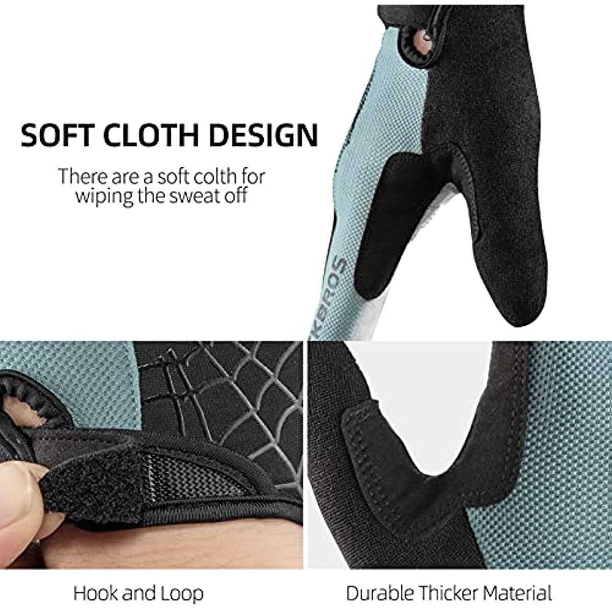 ROCKBROS Cycling Gloves Full/Half Finger Breathable Gel Pad Mountain Bike Gloves