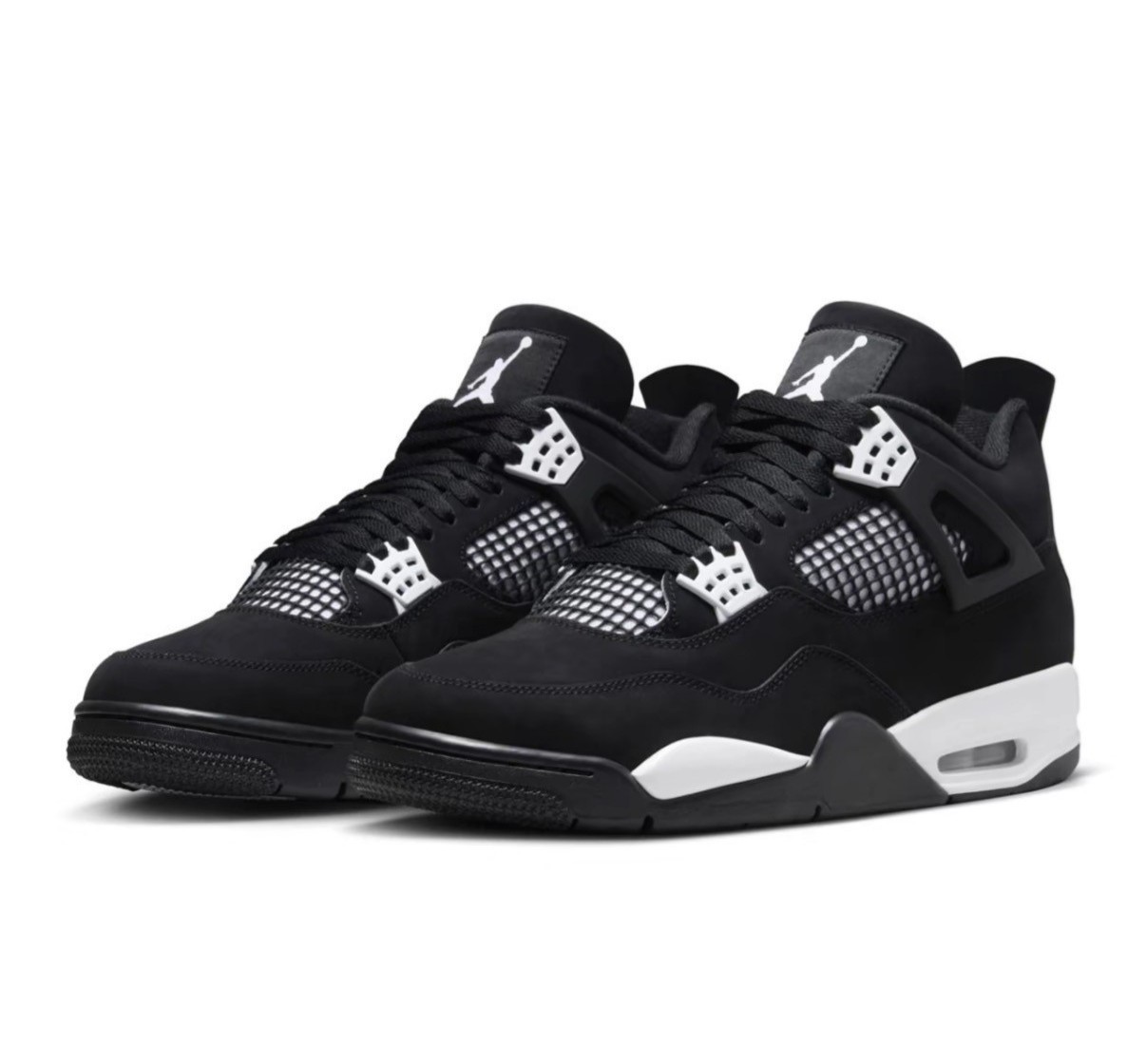 Jordan 4 Retro “White Thunder” Men’s Mid Top Basketball Us Shoes Size 7-12