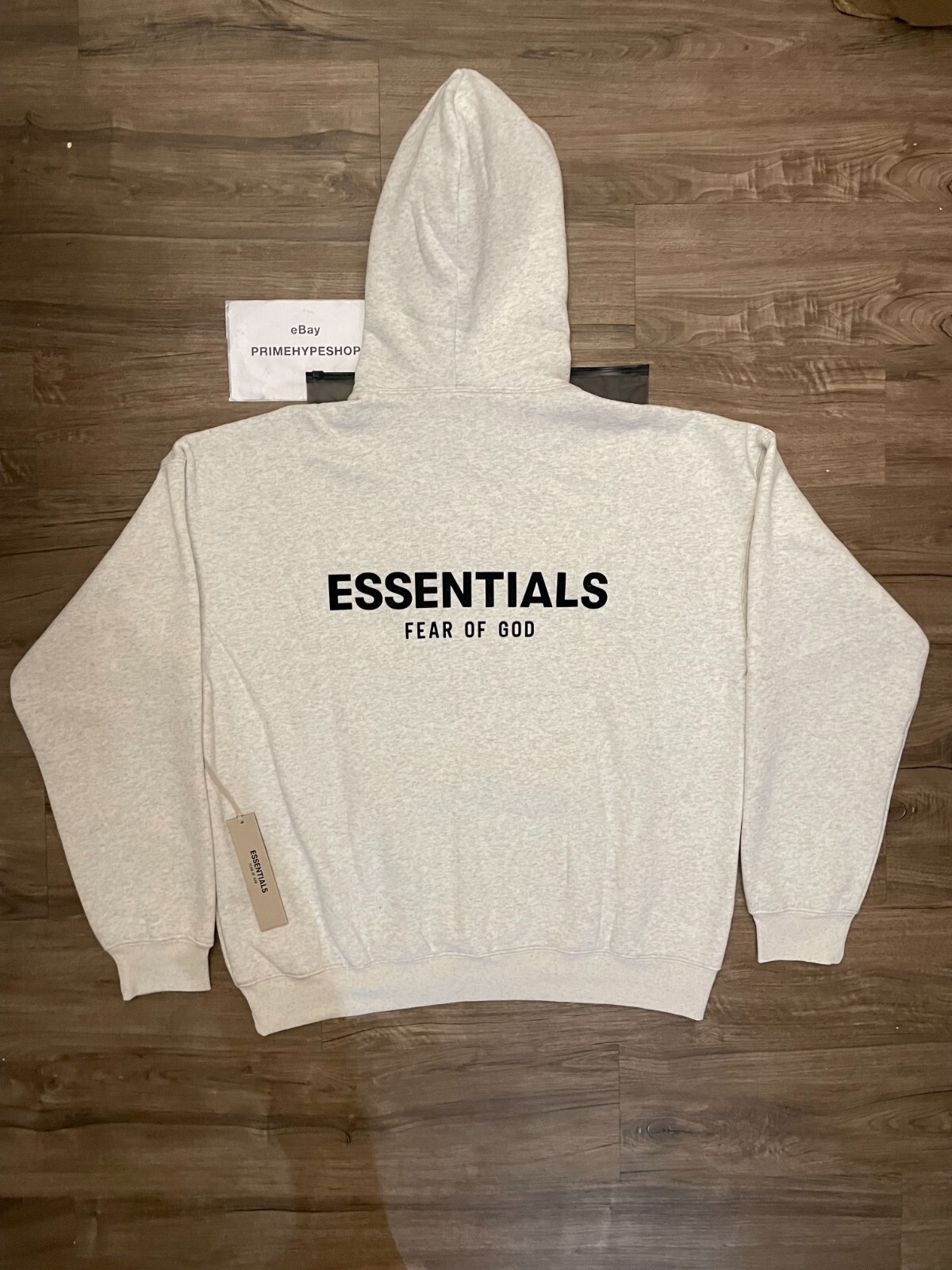 NEW Fear of God Essentials Set Hoodie & Sweatpants Light Oatmeal Size XXS-XL