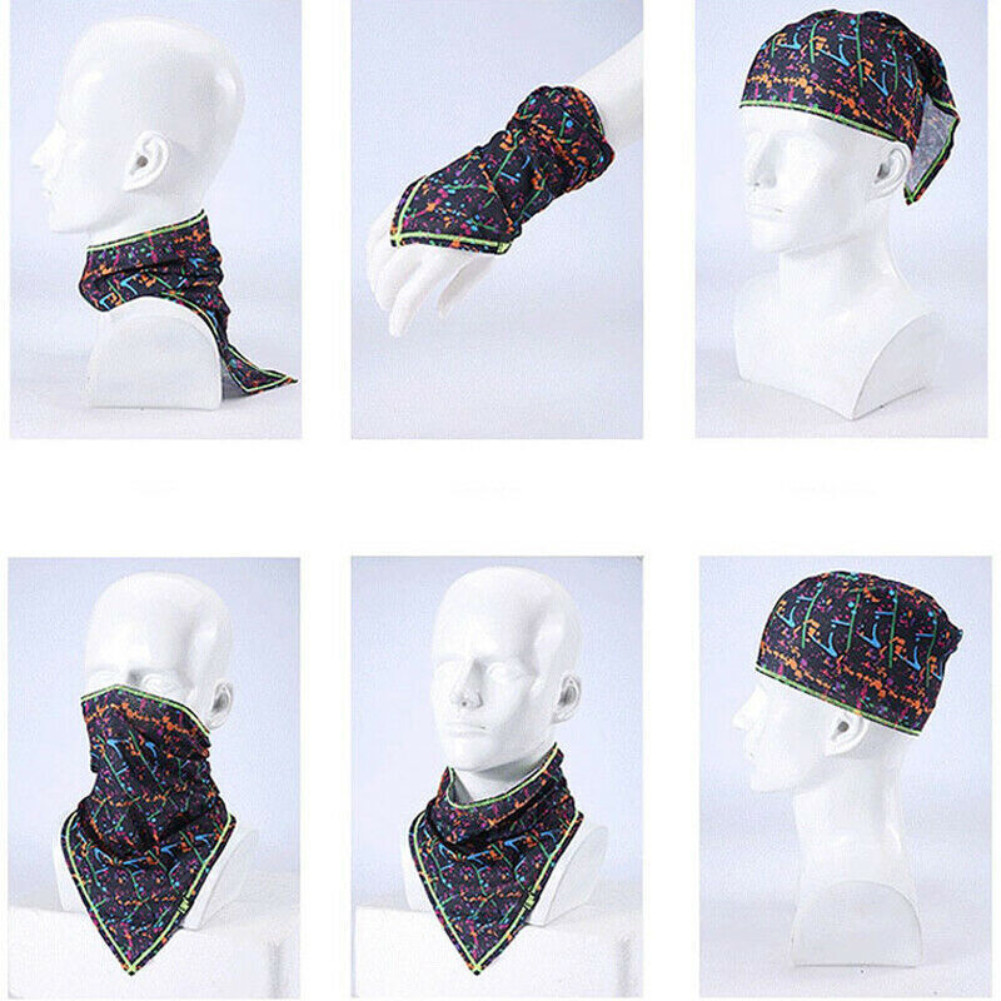 Cooling Balaclava Face Mask Cover Neck Gaiter Windproof Scarf Breathable Bandana