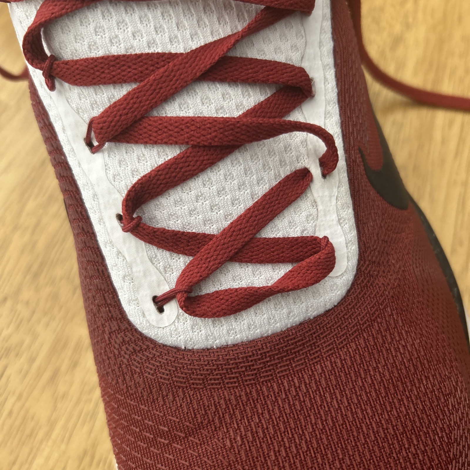 Arkansas Razorbacks Nike Free Trainer V7 Week Zero 12.5 needs eyelet fixed.