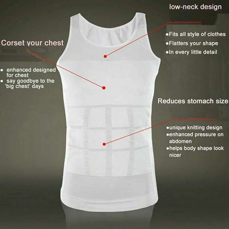 FAJAS PARA HOMBRES FAJA REDUCTORA DE HOMBRE MEN BODY SHAPER ABDOMEN CONTROL TANK