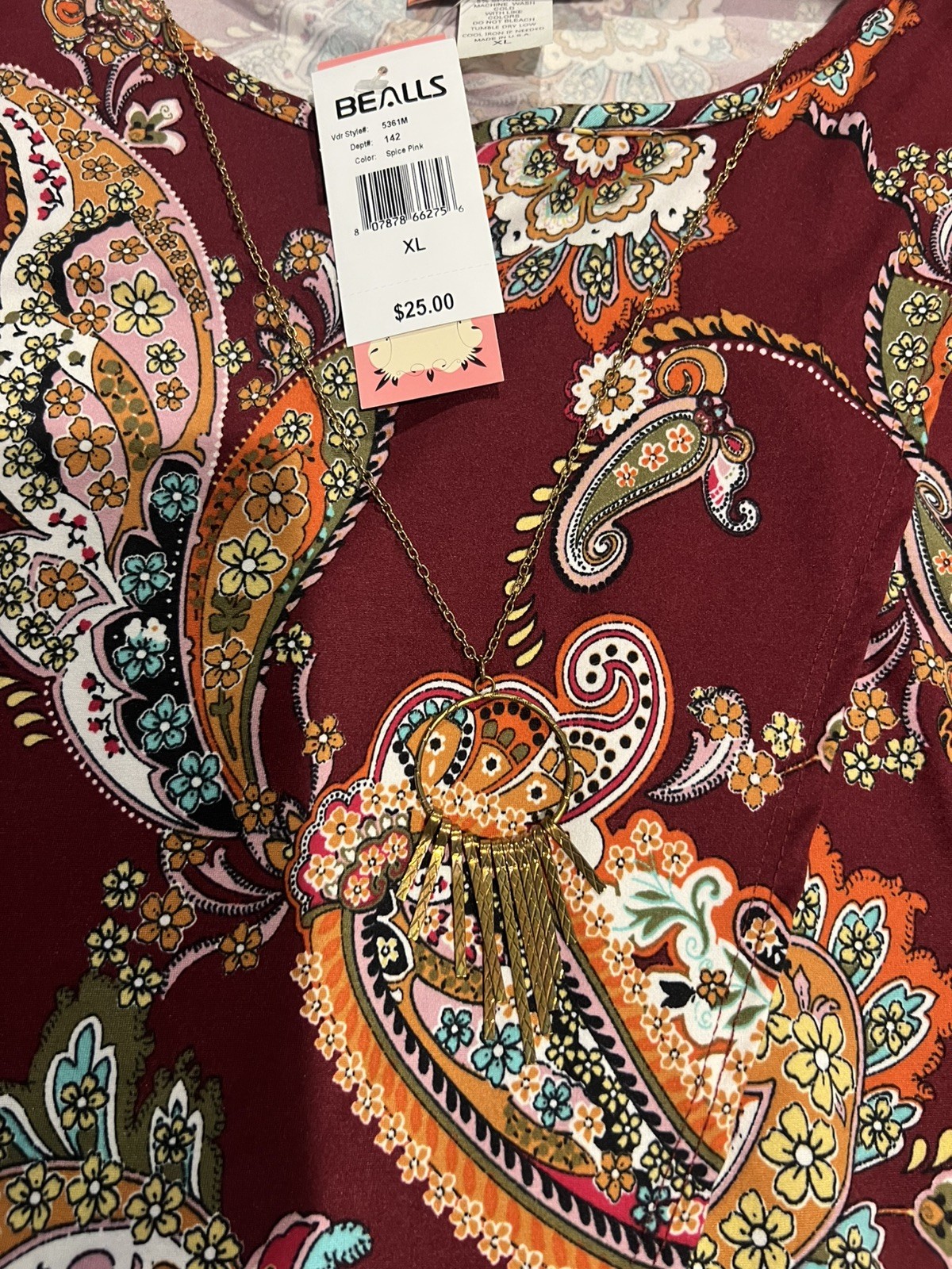 Women’s C’EST LA VIE That’s Life Multi Color Blouse NWT Size XL
