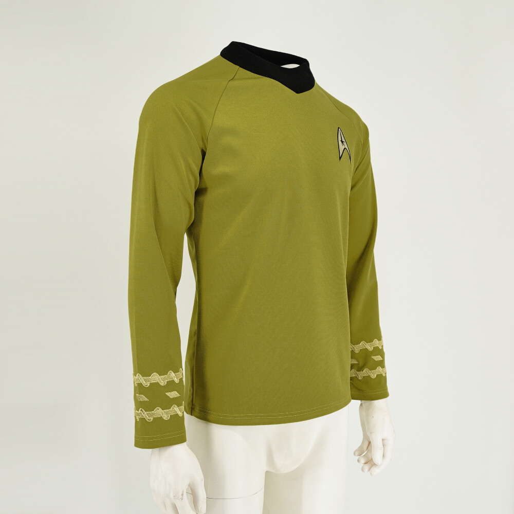The Original Series Captain Kirk Gold Shirts TOS Spock Blue Red Uniforms Costume