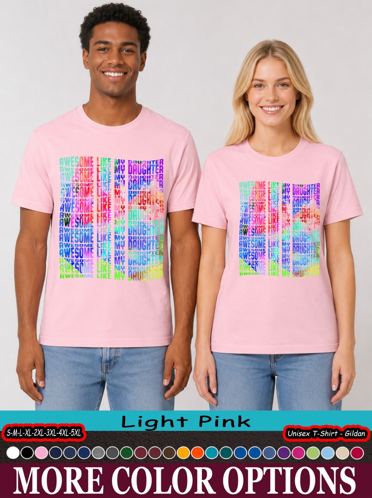 Awesome Like My Daughter Shirt, Proud Dad Father’s Day Gift T-Shirt
