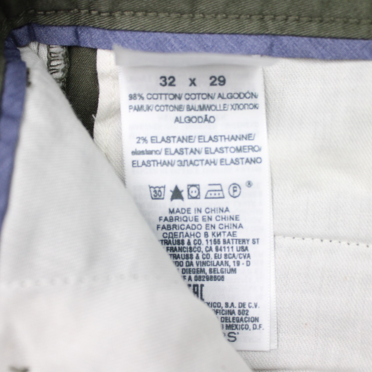Dockers Pants NWT Mens 32×29 Green The Broken In Straight Fit Stretch Flat Front