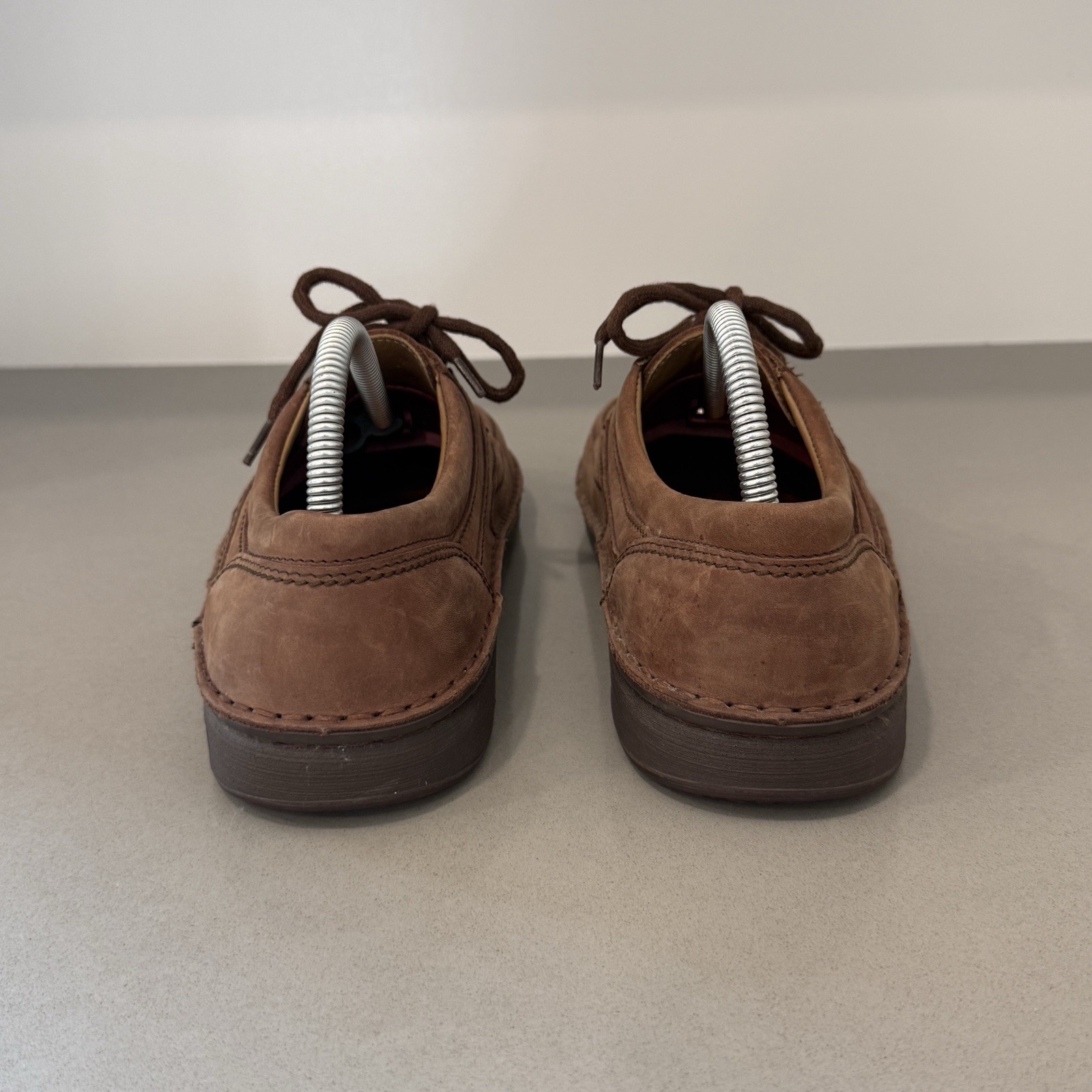 Birkenstock Memphis Shoes Unisex W8/ M6 Brown Leather Comfort Lace Up