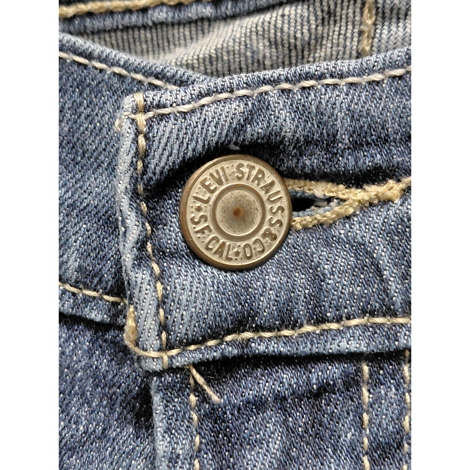 Levi’s Blue Denim Bootcut Jeans Mid (10-12 in) Regular Women