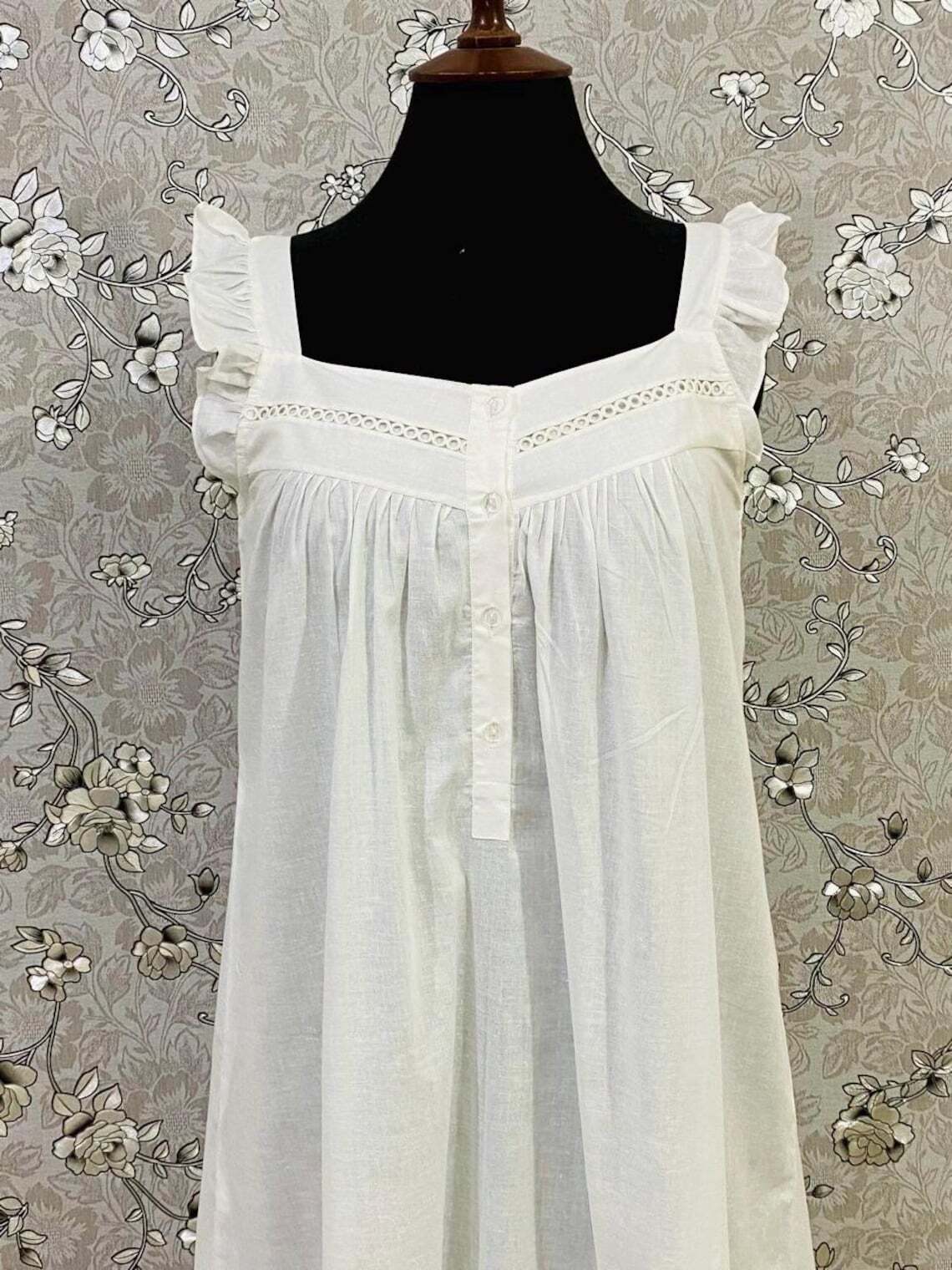 SoieRose 100% Cotton Victorian Nightgown – SR-1002