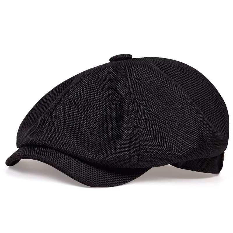Vintage Newsboy Cap Gatsby Hat Classic 8 Panel Flat Ivy Cabbie Driver Cap