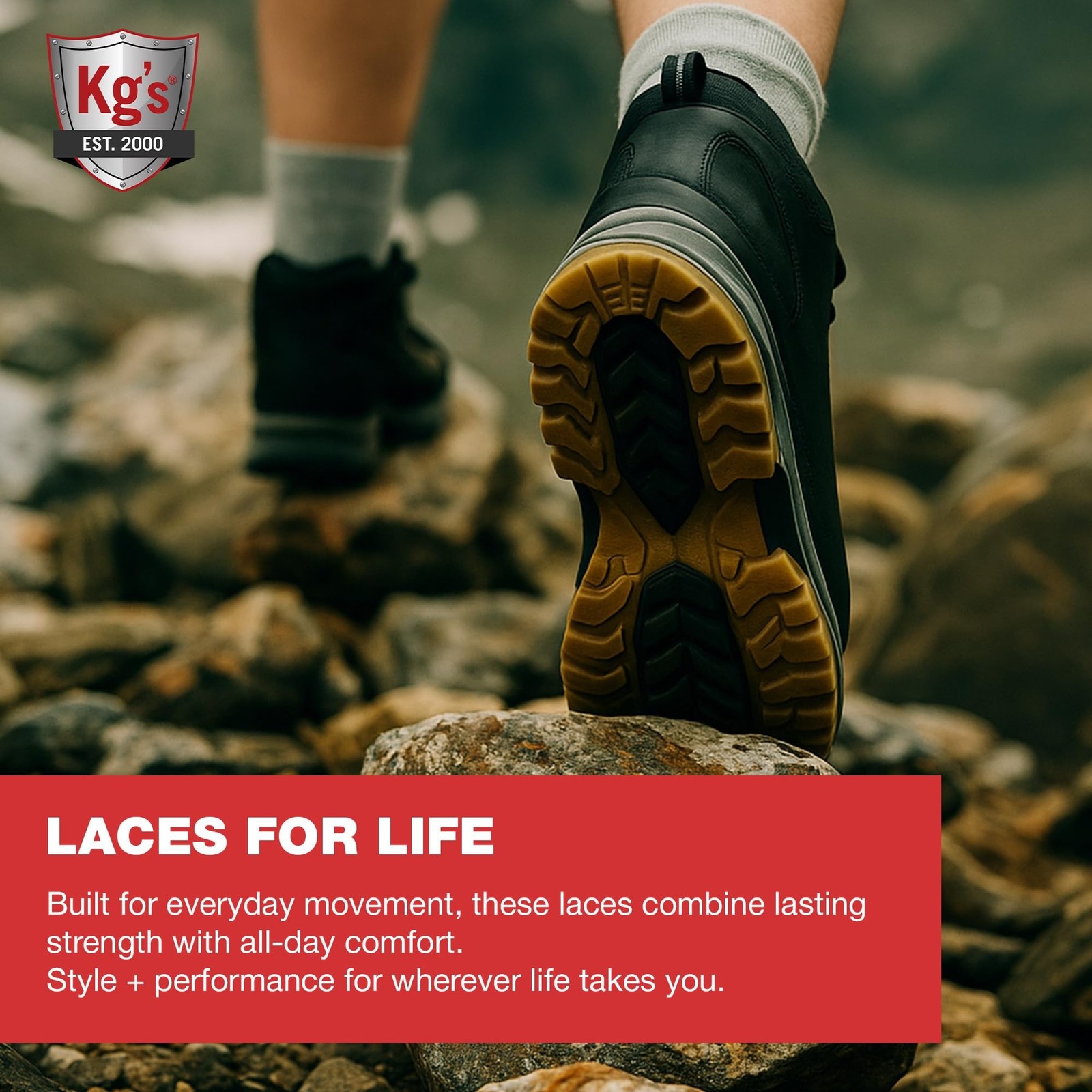 Kg’s Everyday Heavy Duty Boot Laces [3 Pairs] – Durable Shoelaces for Work