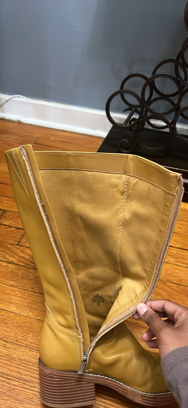 Nine West Women’s Tan Leather boots 7