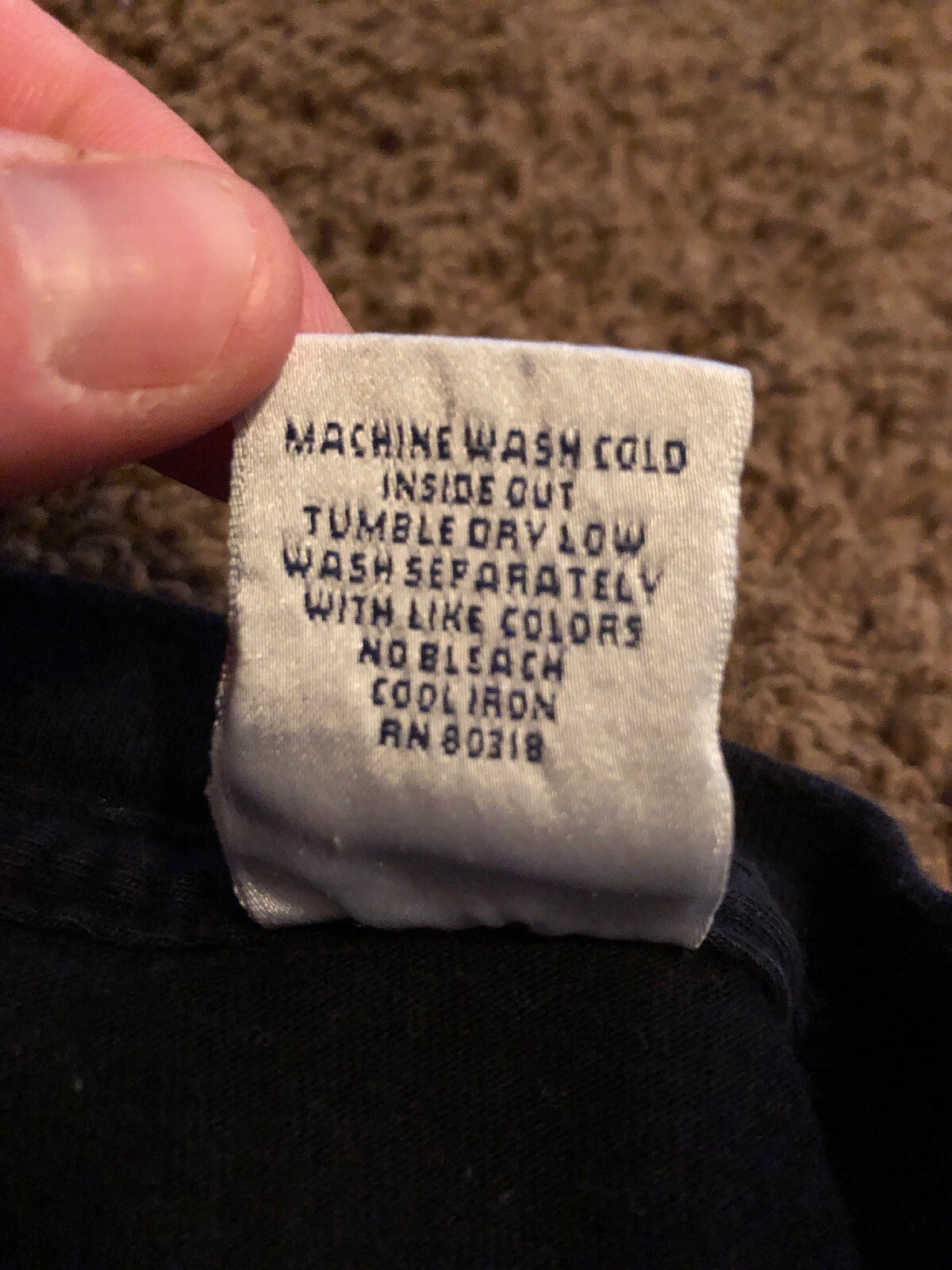 Vintage 90s Lucky Brand Jeans T Shirt Knit Wear Fine Quality USA Made Medium