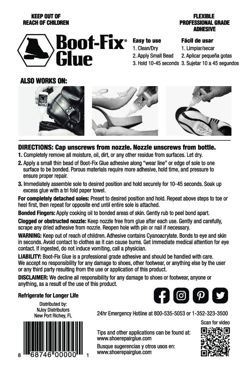 Boot-Fix Glue: Professional Grade Shoe Repair Glue for Boots, Shoes, and More