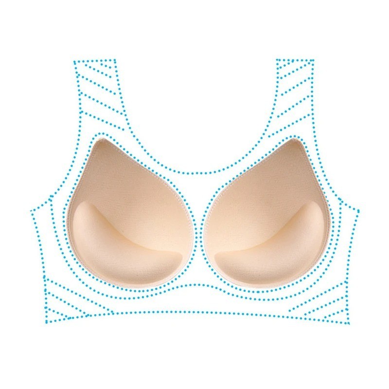 Sponge Foam Bra Pads Breast Forms Inserts Enhancerments Push Up Bikini Swimsuit↗