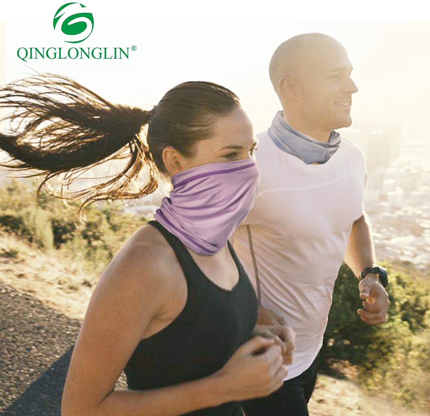 Neck Gaiter Bandana Face Mask Sun Cooling Scarf Gator Cover Head for Men Women