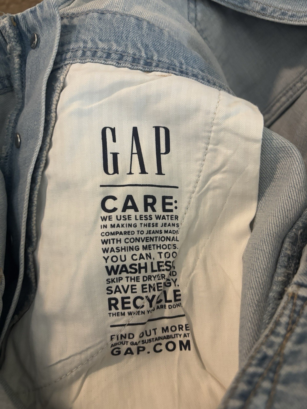 NWT MSRP $79 Women’s GAP Shortall Size Medium Tall – Color: Light Destroy