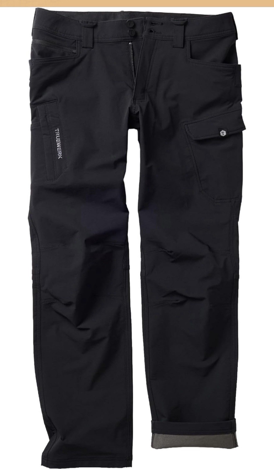 Truewerk T2 Werkpants Mens 40×30 Black Water Resistant Pants Softshell