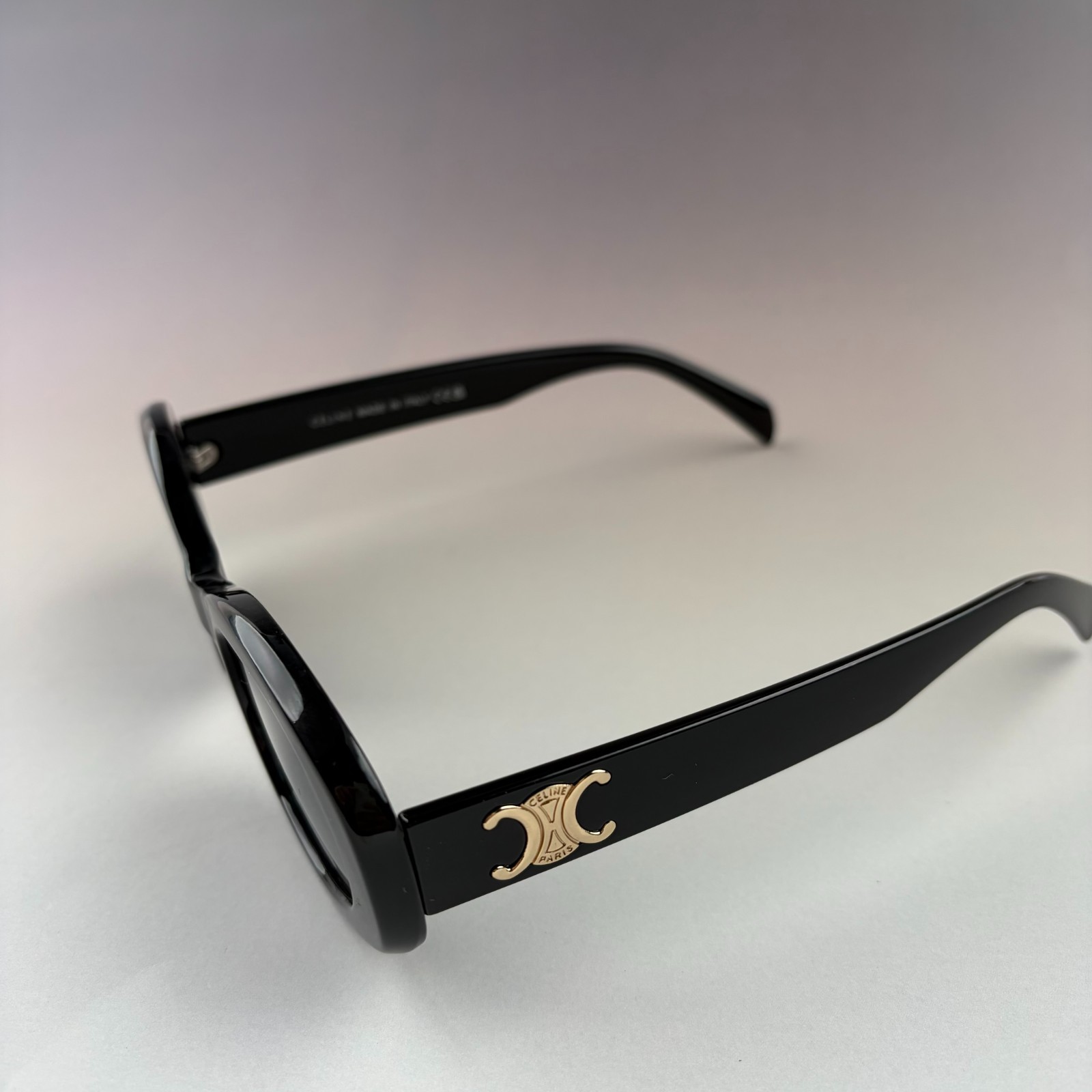 New In Box – Celine Triomphe Oval Women Sunglasses Black Designer Summer Travel