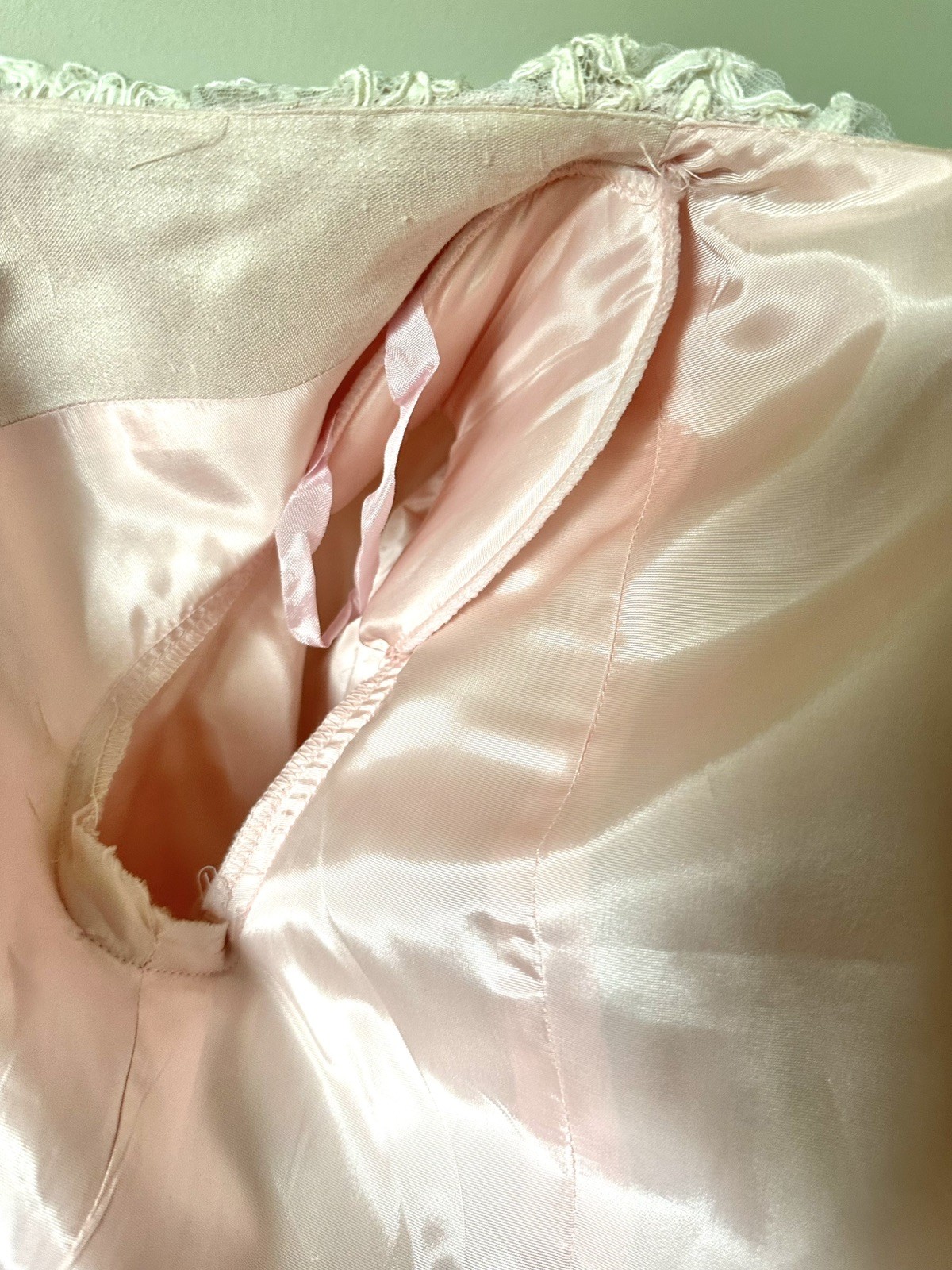 Vintage Victorian Revival Pink Jacket With Wide Lace Collar