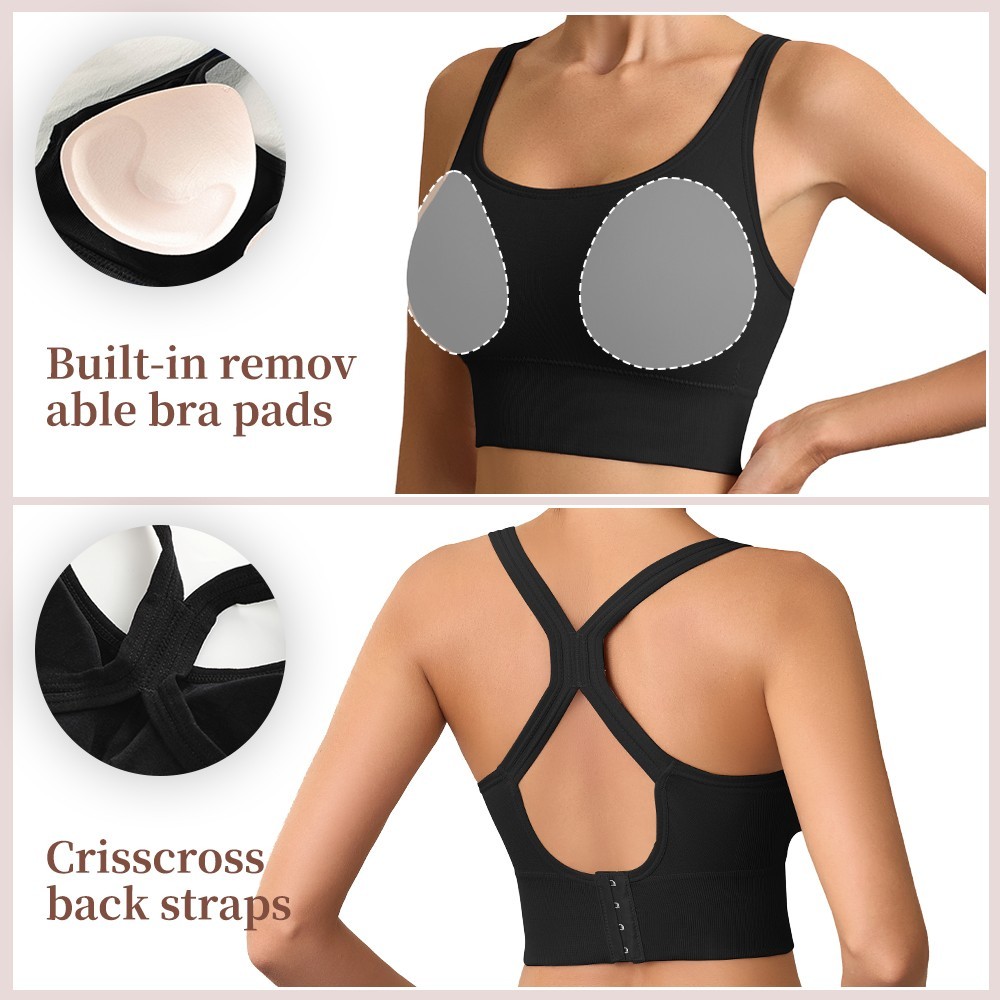 Women’s Seamless Wireless Bra Adjustable Strap Full Coverage Comfort