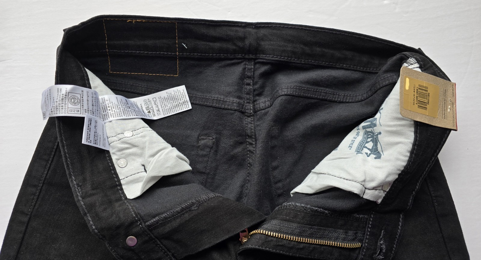 Levi’s Men’s 511 Slim Jeans Stretch Black Denim NEW 36×32