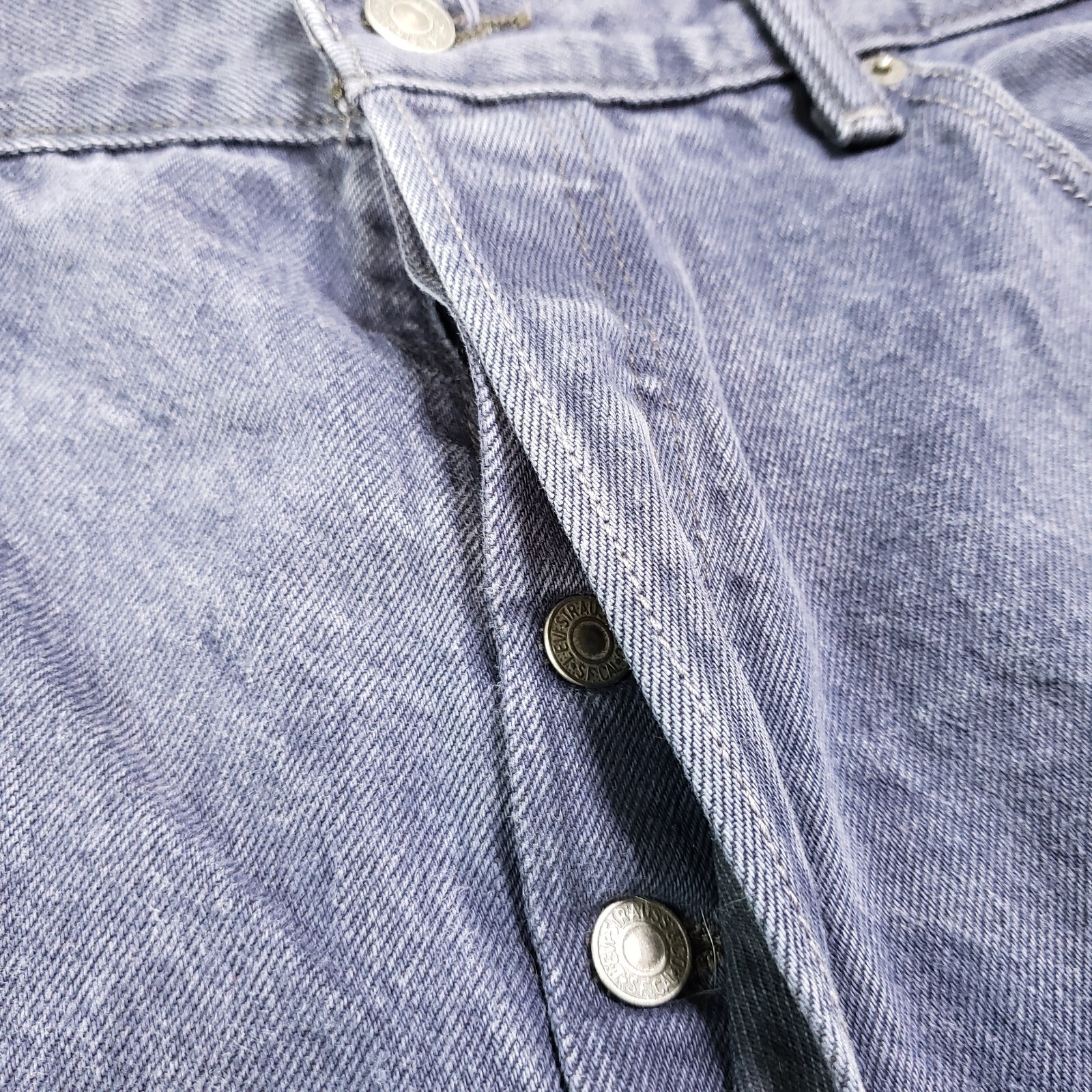 Levi 501 XX Mens Jeans Acid Wash 38×34 (REALLY 36×31) Shrink-To-Fit Straight Y2K
