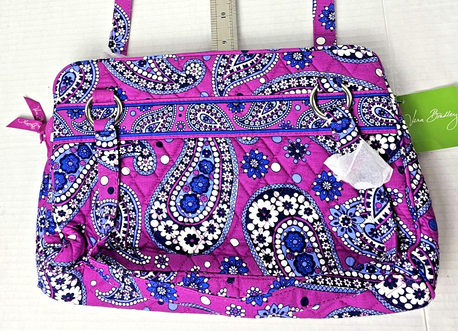 Vera Bradley Whitney Shoulder Bag in Cotton Boysenberry