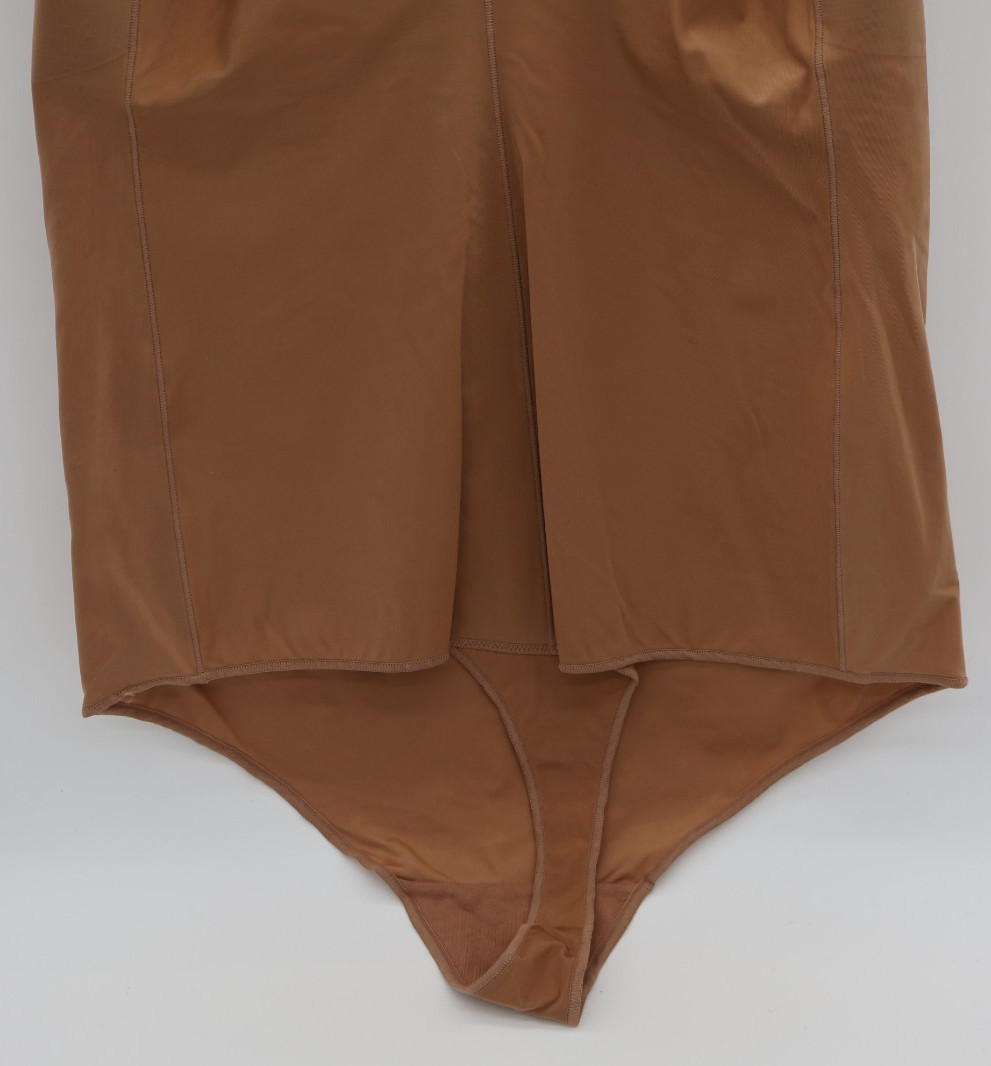 MAIDENFORM Power Players Firm Control Brown Thong Bodysuit Women’s 3XL NWT