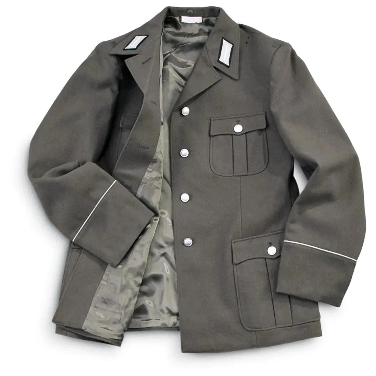 Authentic East German Army Uniform Jacket Army Surplus 100% Wool Outer Material