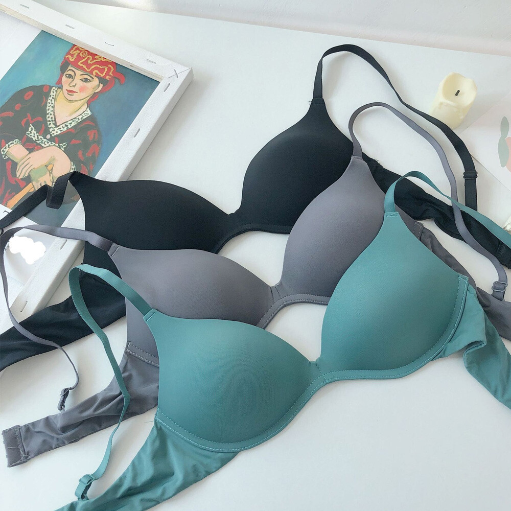 Flat-chested AAA AA ABC Women Bras Sexy Lingerie Thin Padded Wireless Brassiere