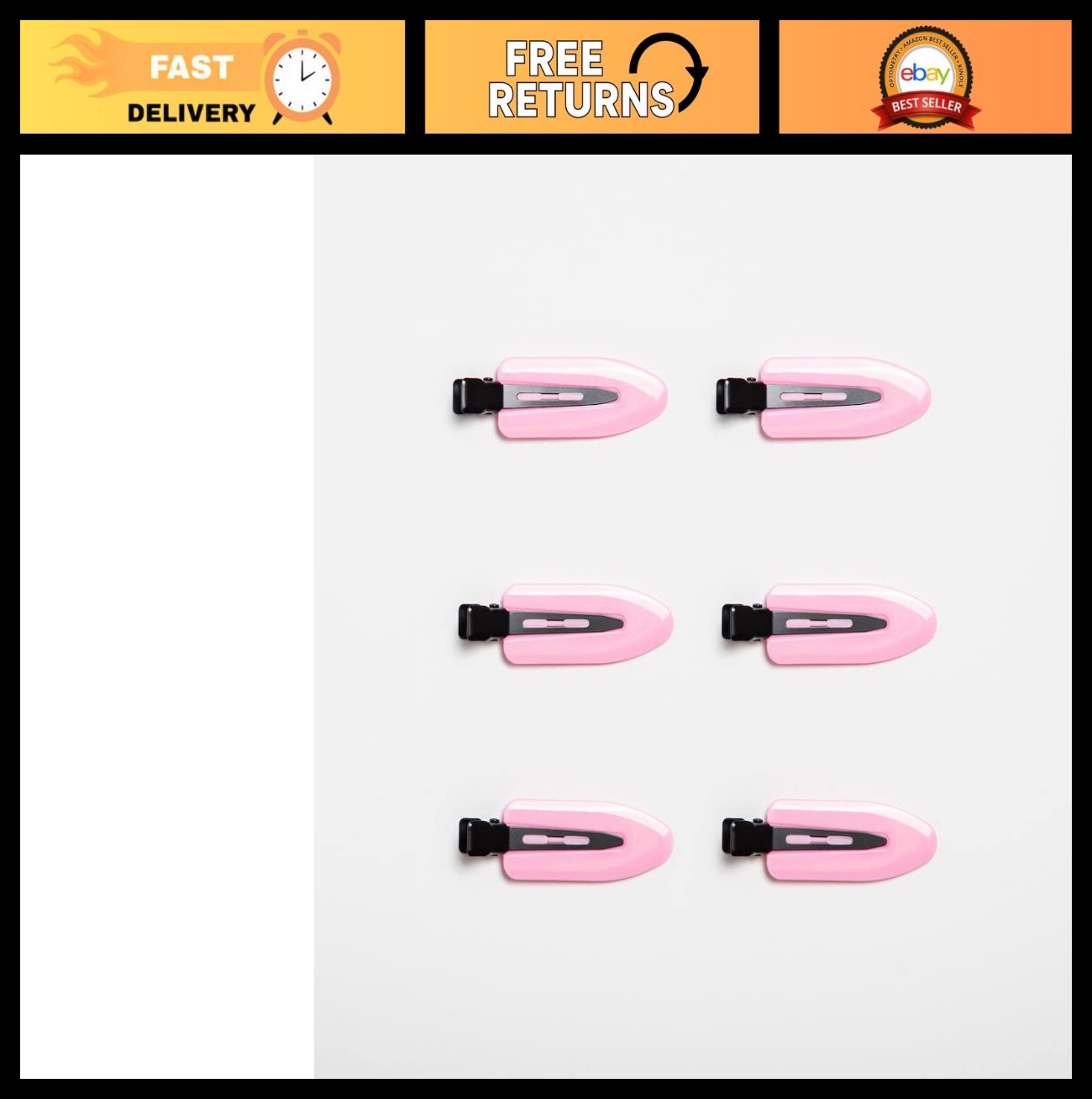 Creaseless No Bend Hair Clips – Durable, Non-Slip, Perfect for All Hair Types
