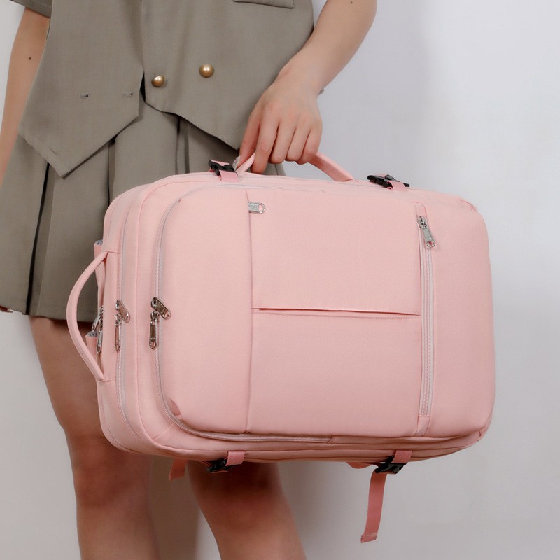 Large Capacity Backpack For Women Men Multiple Pockets And Zippers Versatile Com
