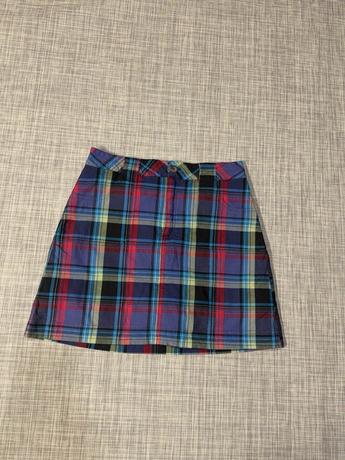 White Stag Plaid Skirt 10 With Shorts Underneath 29in waist Y2K Grunge