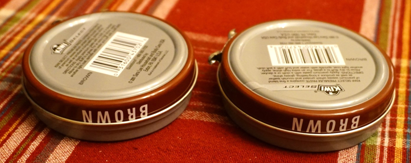 2 Pack Kiwi Select Polished Leather Premium Paste 1⅛oz. Brown